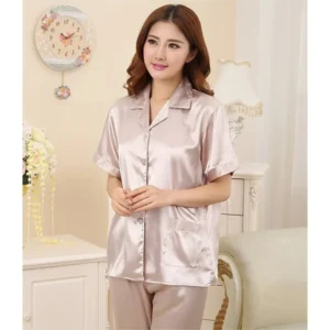 Silver Women Silk Nightwear